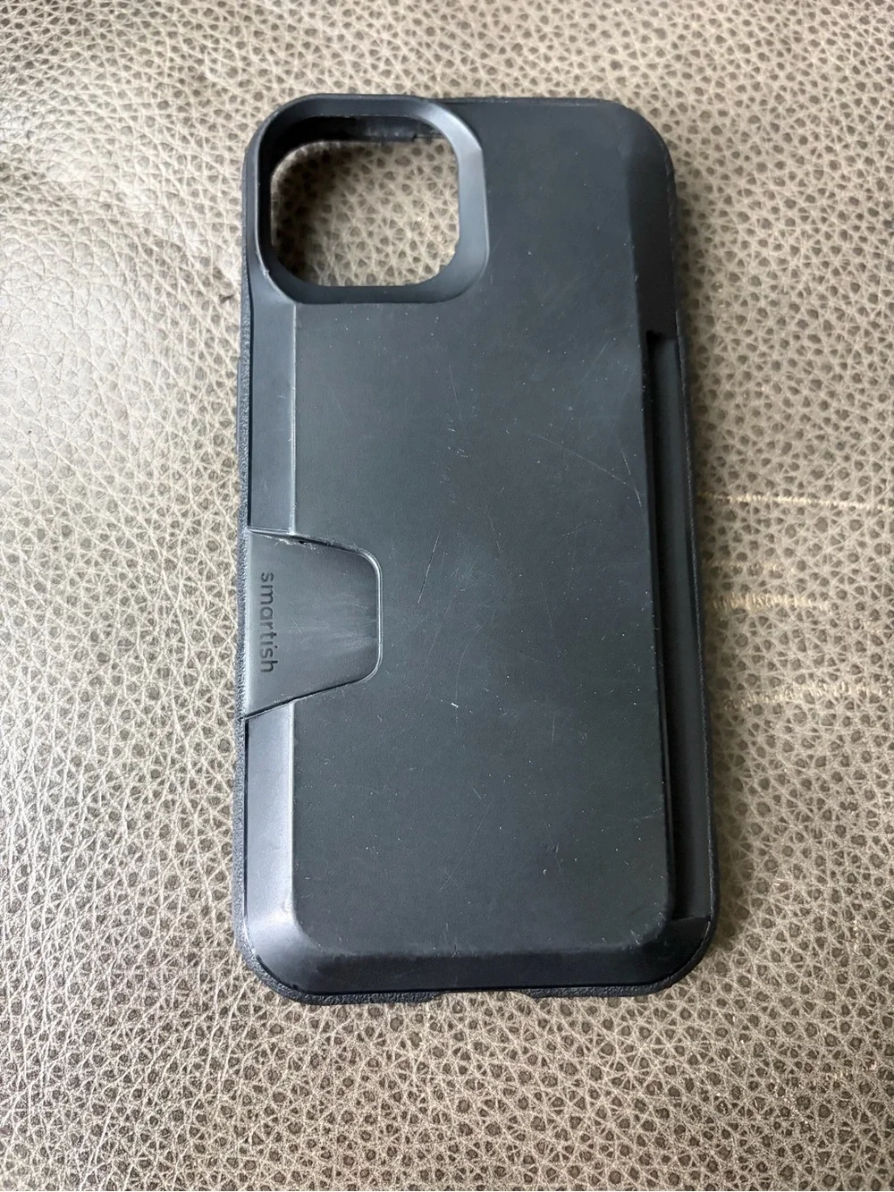 Smartish Black Phone Case with built in 3-4 card Wallet iPhone 15